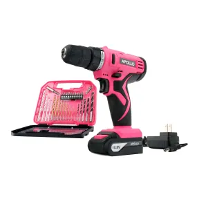 10.8 Volt Lithium-Ion Cordless Drill with 30 Piece Accessory Set PINK - DT4937P