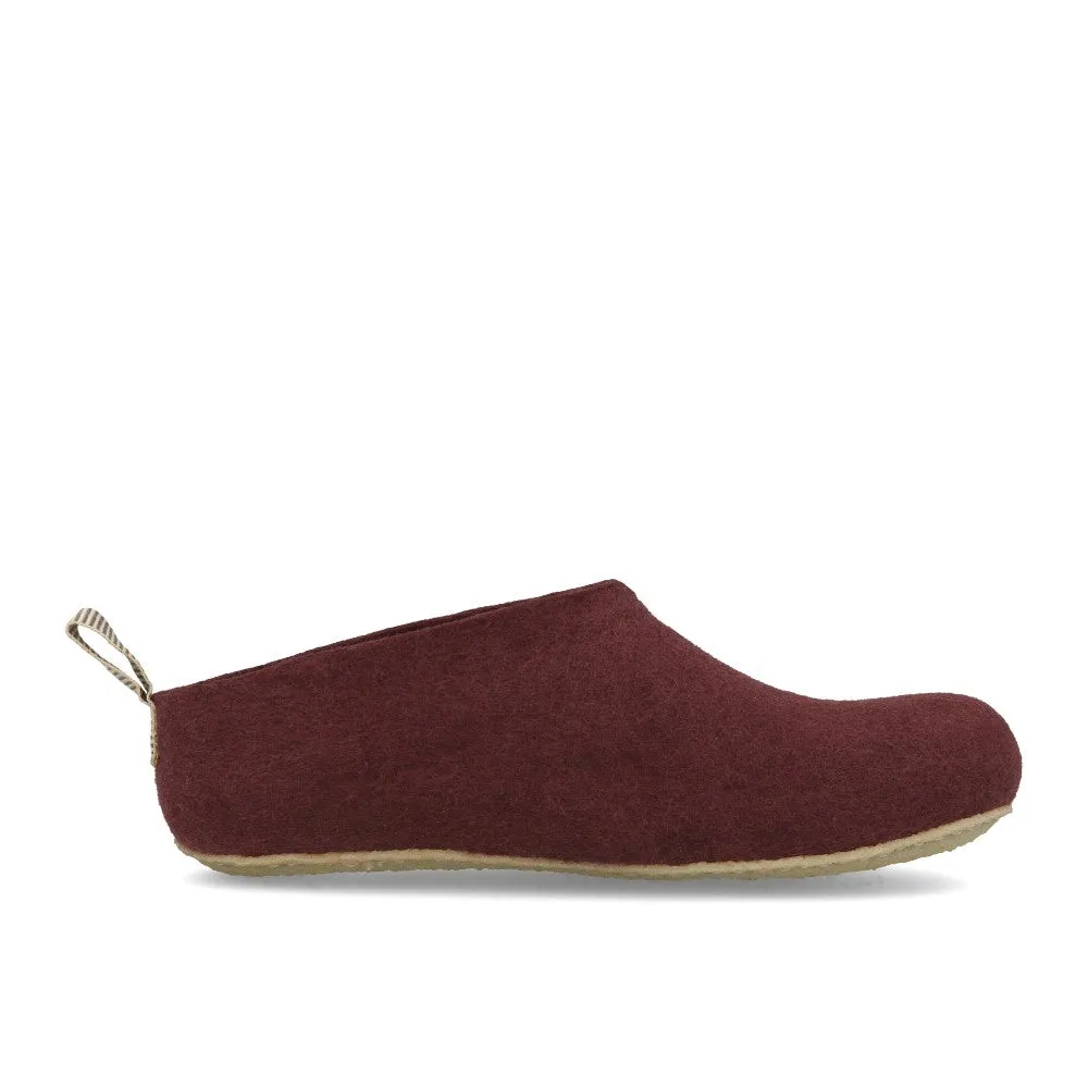 Baabuk Gus Filzpantoffel Slippers Bordeaux