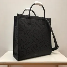 BB Monogram Recycled Polyester Jacquard Tote Black For Women, Bags 14.8in/37.5cm