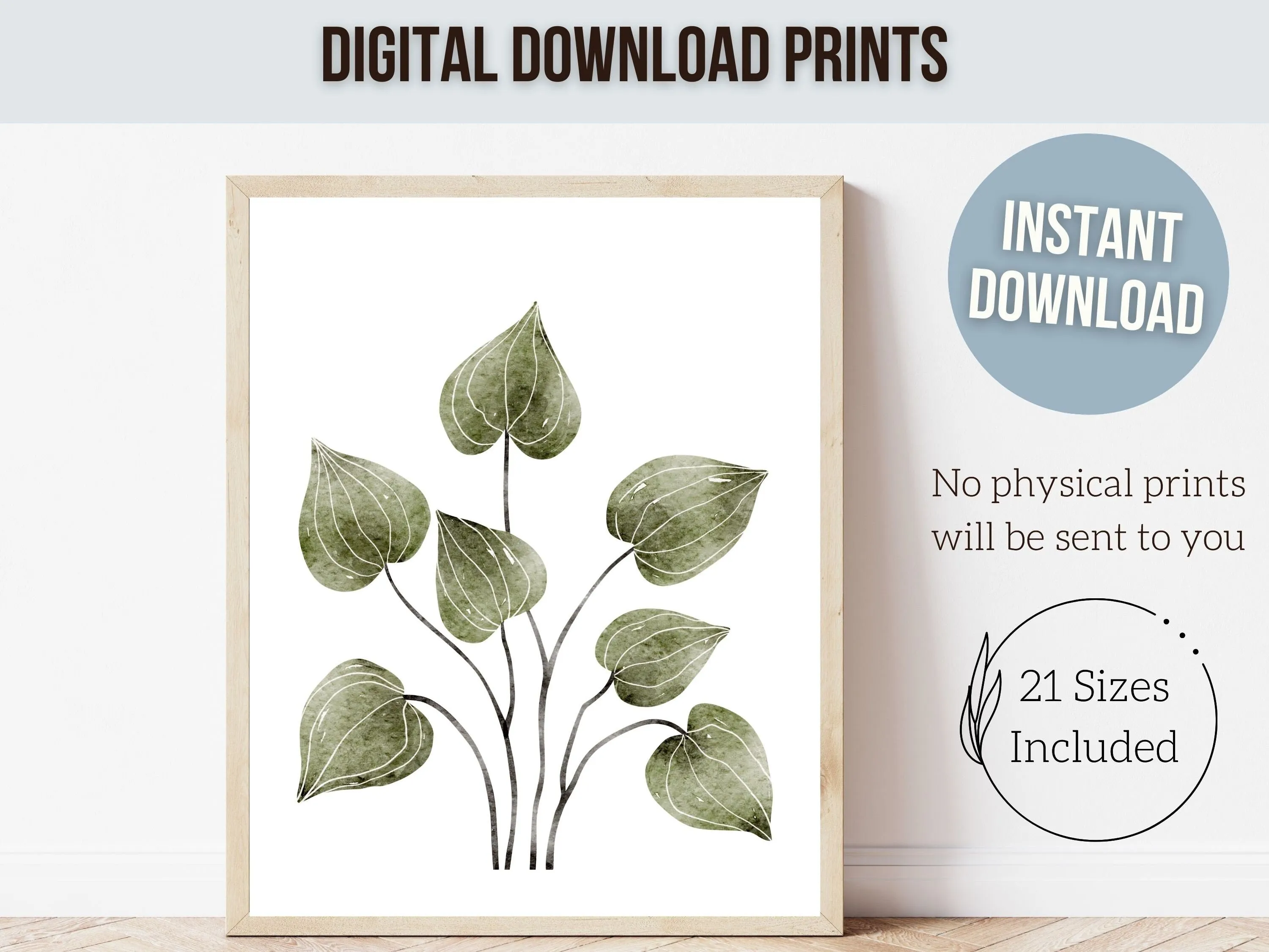 Botanical Nursery Prints - Set of 6