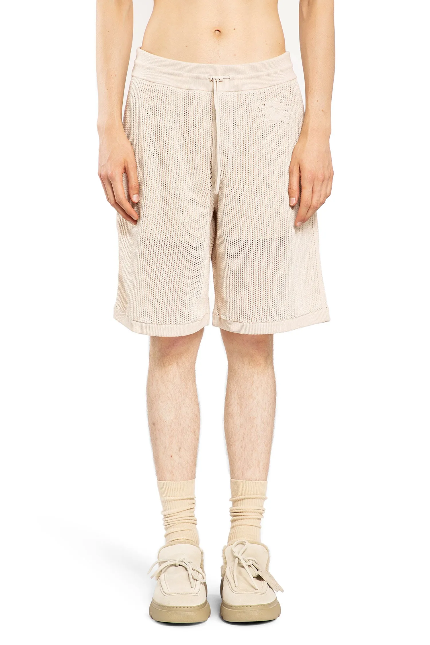 BURBERRY MAN OFF-WHITE SHORTS & SKIRTS