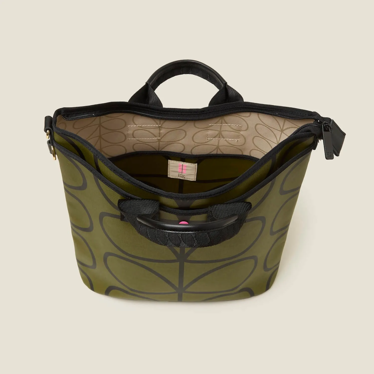 Carrygrab Bucket Bag - Giant Linear Stem Olive