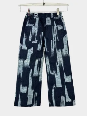 Destressed Denim Joggers