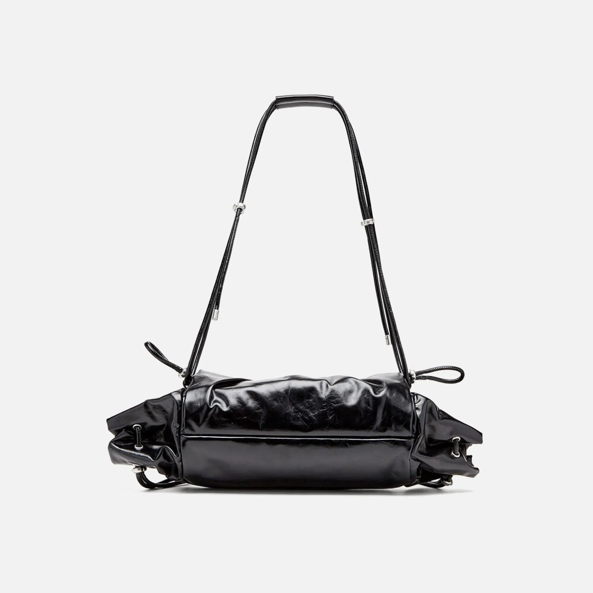 Diesel Medium Scrunch-D Shoulder Bag - Black