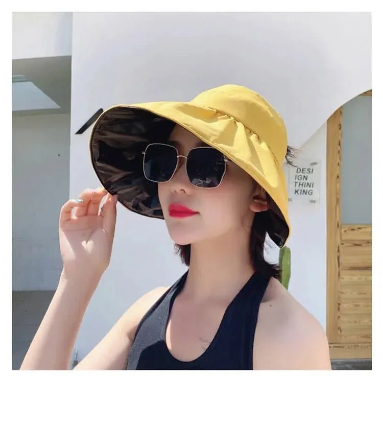 Double-Layer Foldable Sunshade Hat for Beach, Sun Protection - La MaxPa