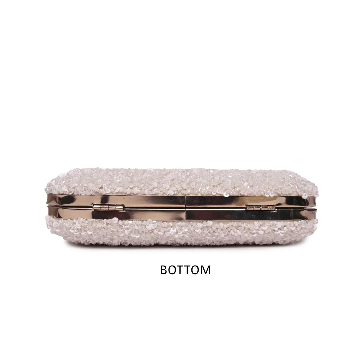 Embllished Jewel Box Clutch With Sling Strap