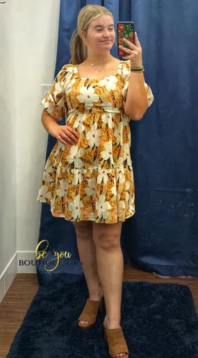 Fall Flowers Dress