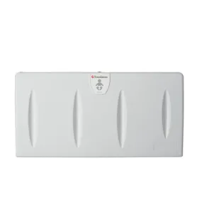 FOUNDATIONS® 100-EH-BP Surface-Mounted, Horizontal-Folding LIGHT GRAY Baby Changing Station with EZ Mount Backer Plate