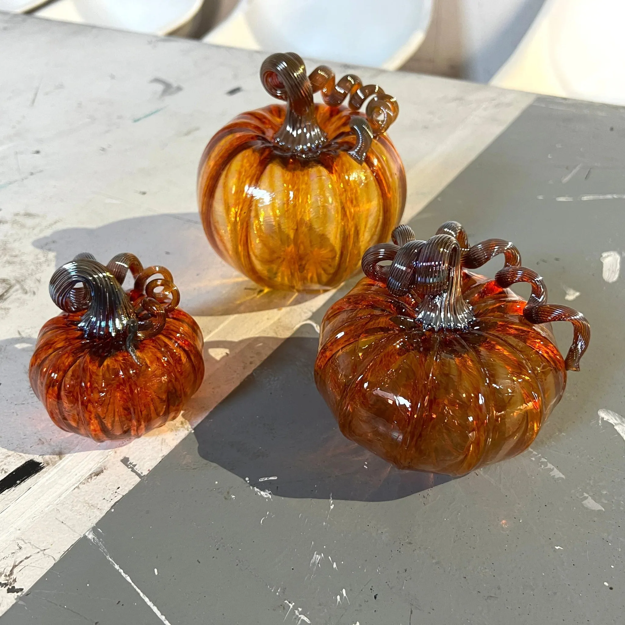 Harvest Glass Pumpkin - Assorted Sizes