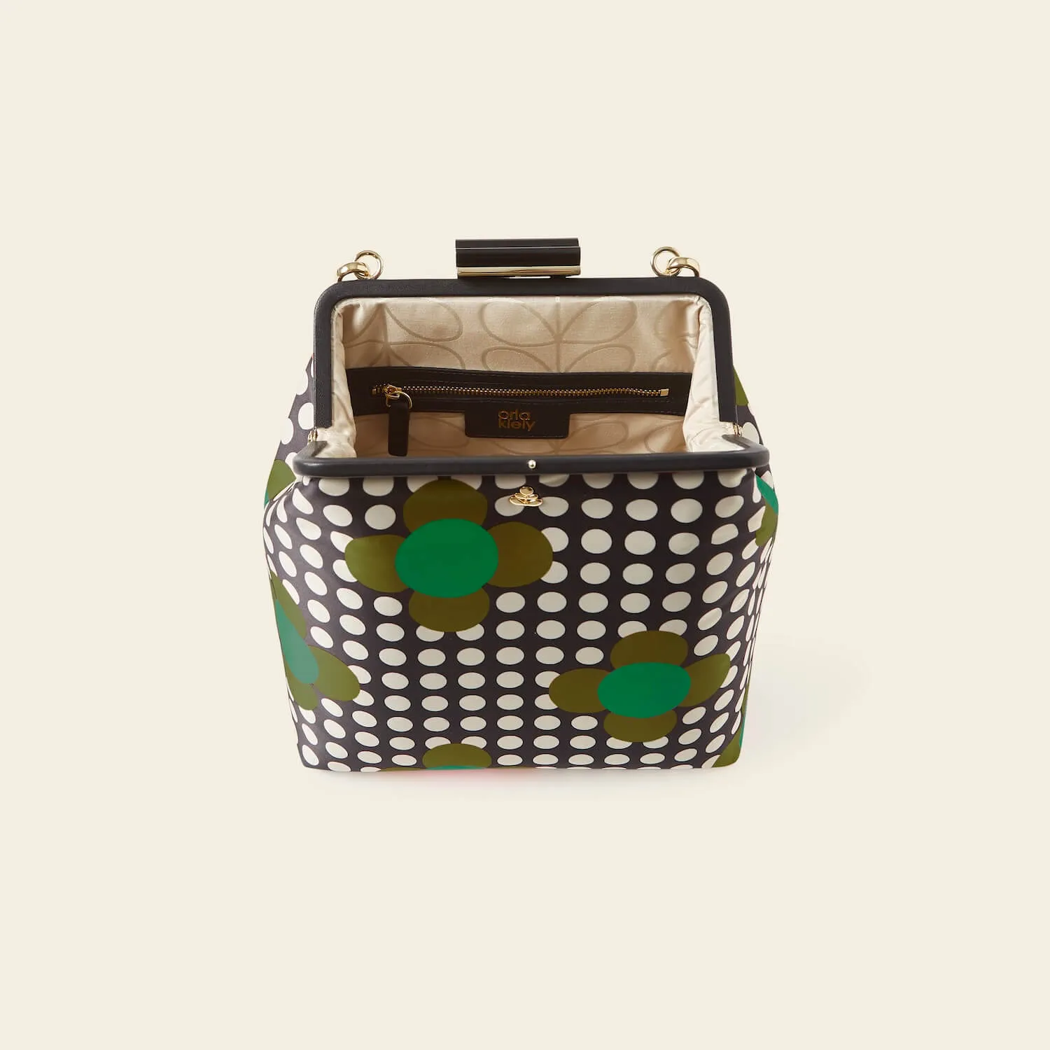 Jenny D Handbag - Jewel Flower Polka Dot