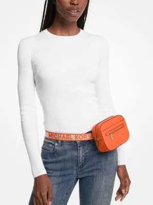 Jet Set Small Pebbled Leather Belt Bag