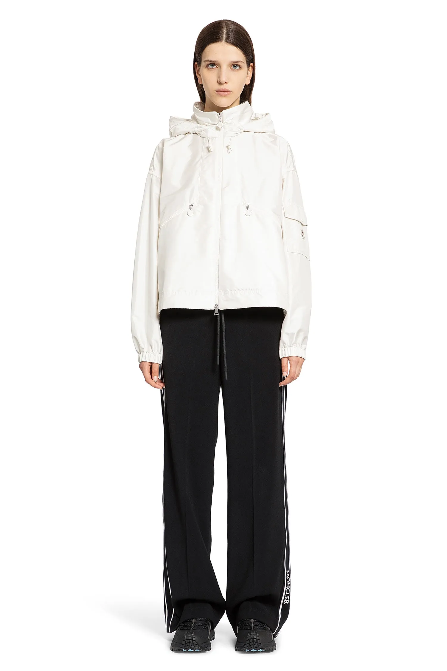 MONCLER WOMAN BLACK TROUSERS