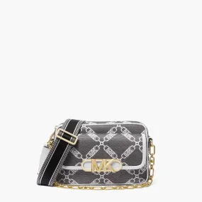 Parker Medium Empire Logo Jacquard Crossbody Bag