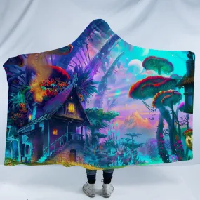 Psychedelic Scenery Hooded Blankets