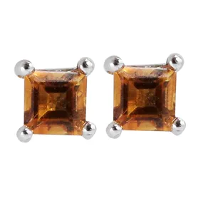 Rhombus Citrine Earrings