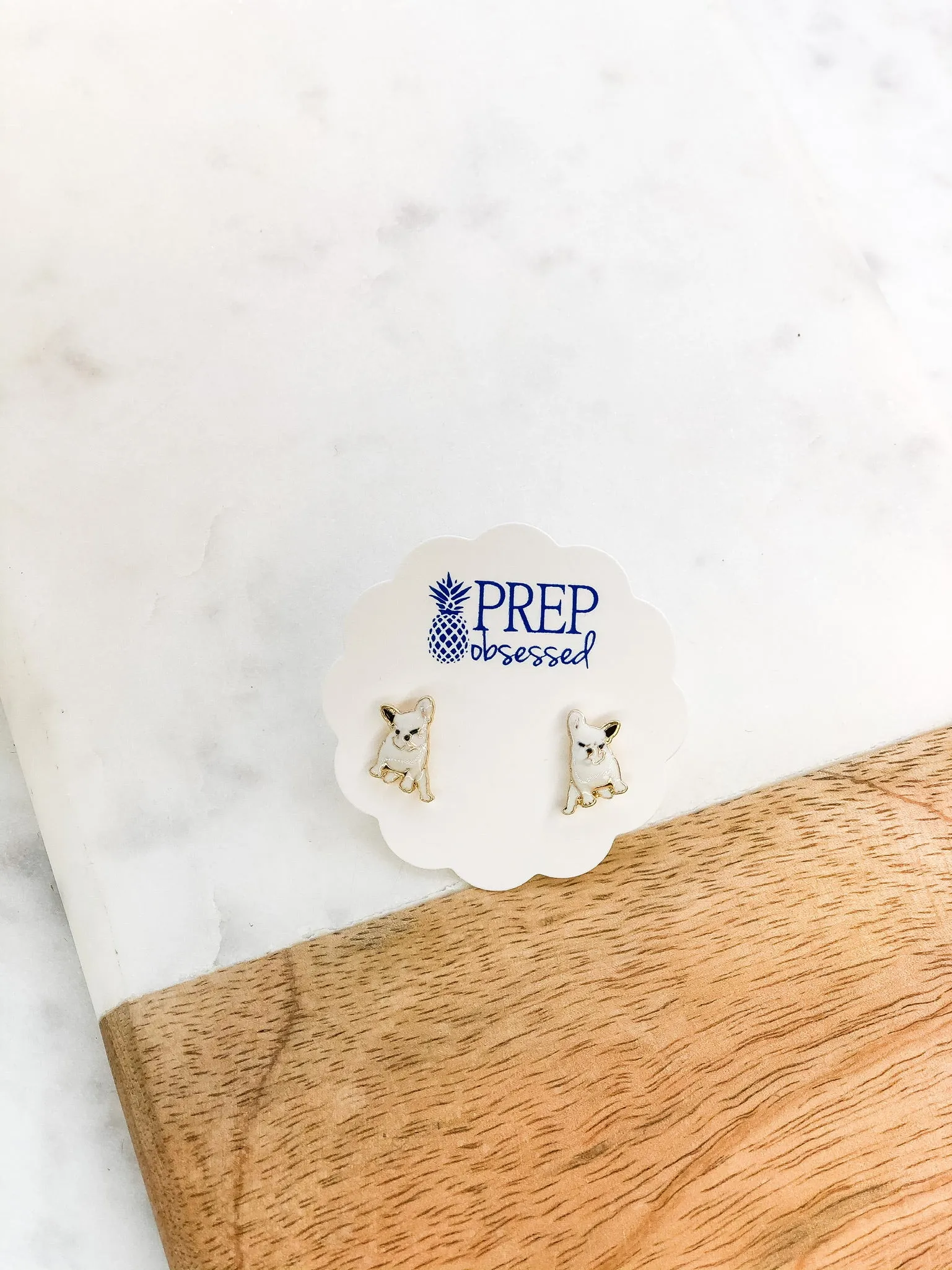 Signature Pet Enamel Studs by Prep Obsessed - Frenchie